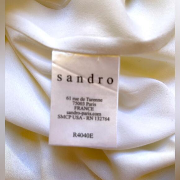 Sandro Paris Yellow Gingham Collar Sleeveless Mini Summer Dress Size 1 Small - Picture 7 of 10